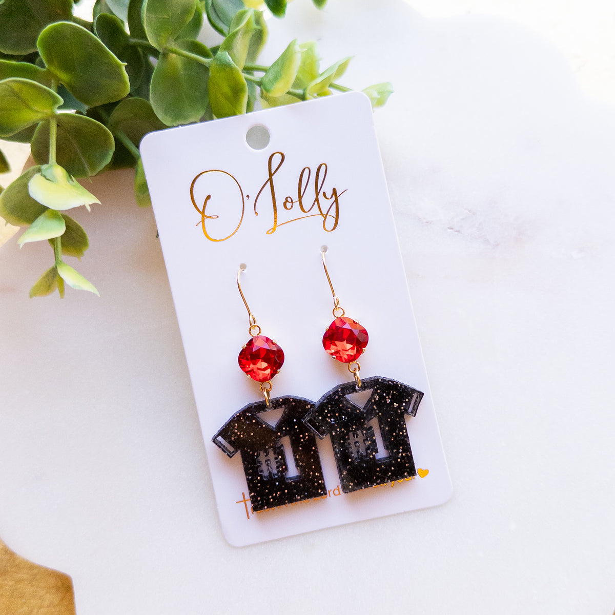 Game Day #2 Jersey Dangle Earrings