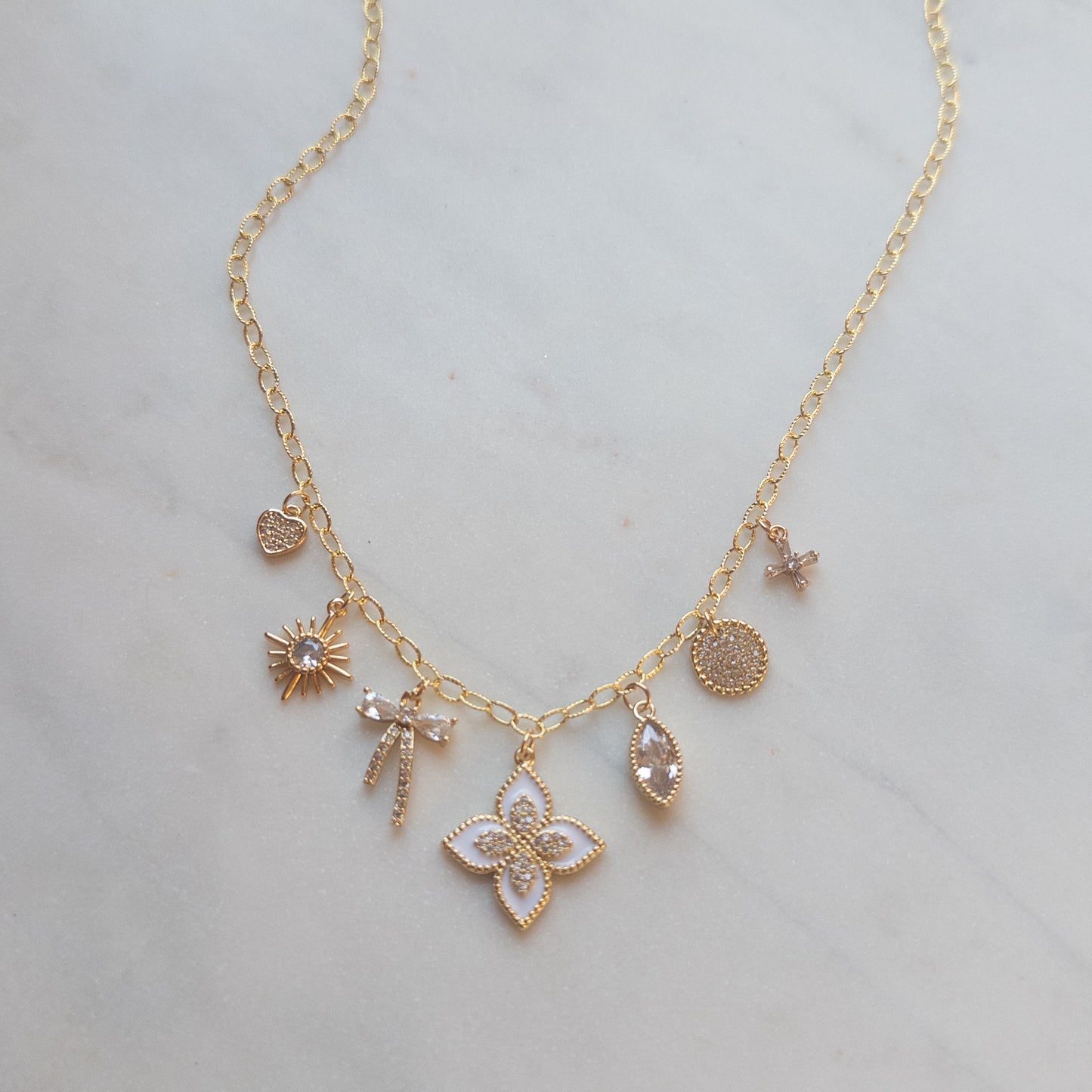 O’Lolly CZ Charm Necklace S12