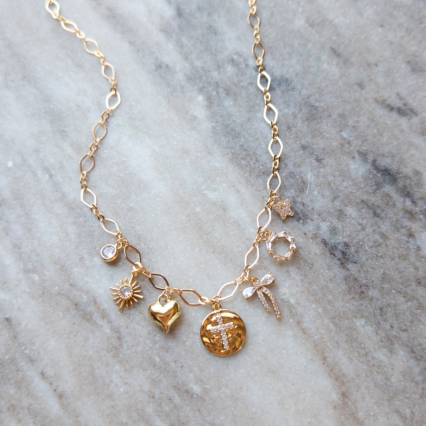 O’Lolly CZ Charm Necklace S14