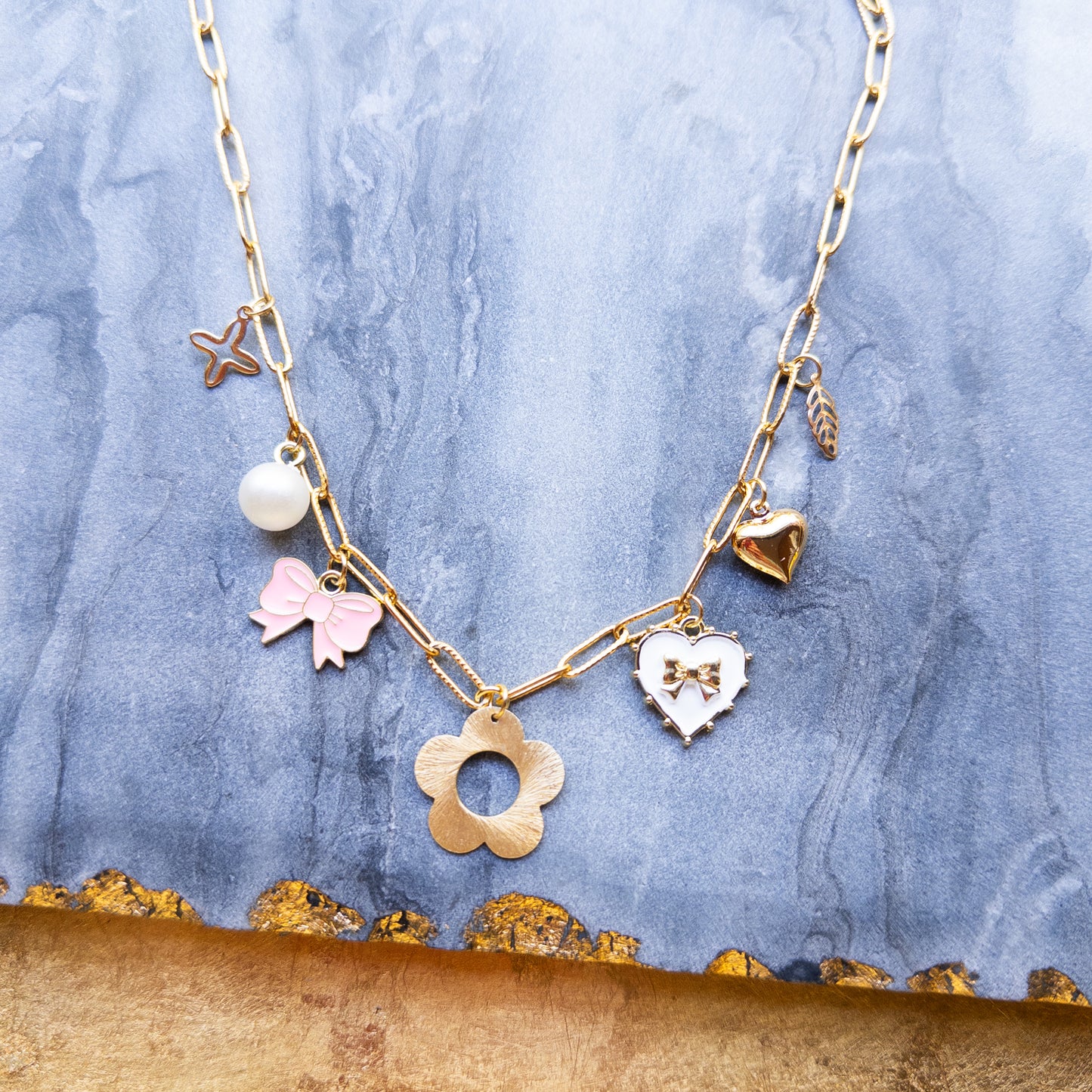 O’Lolly Charm Necklace w/Flower