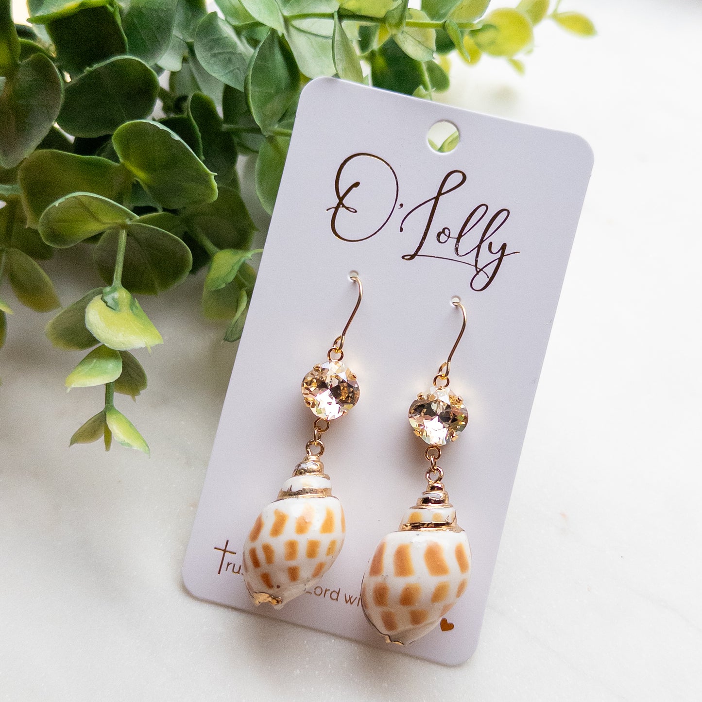 Coastal Shell Drop Earrings