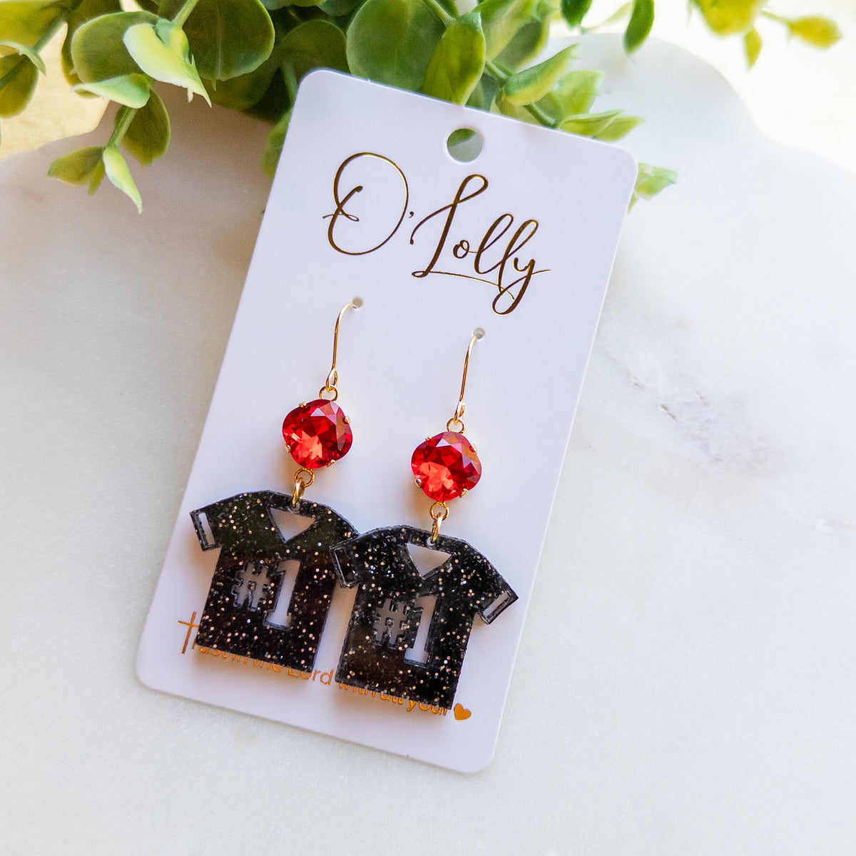 Game Day #2 Jersey Dangle Earrings