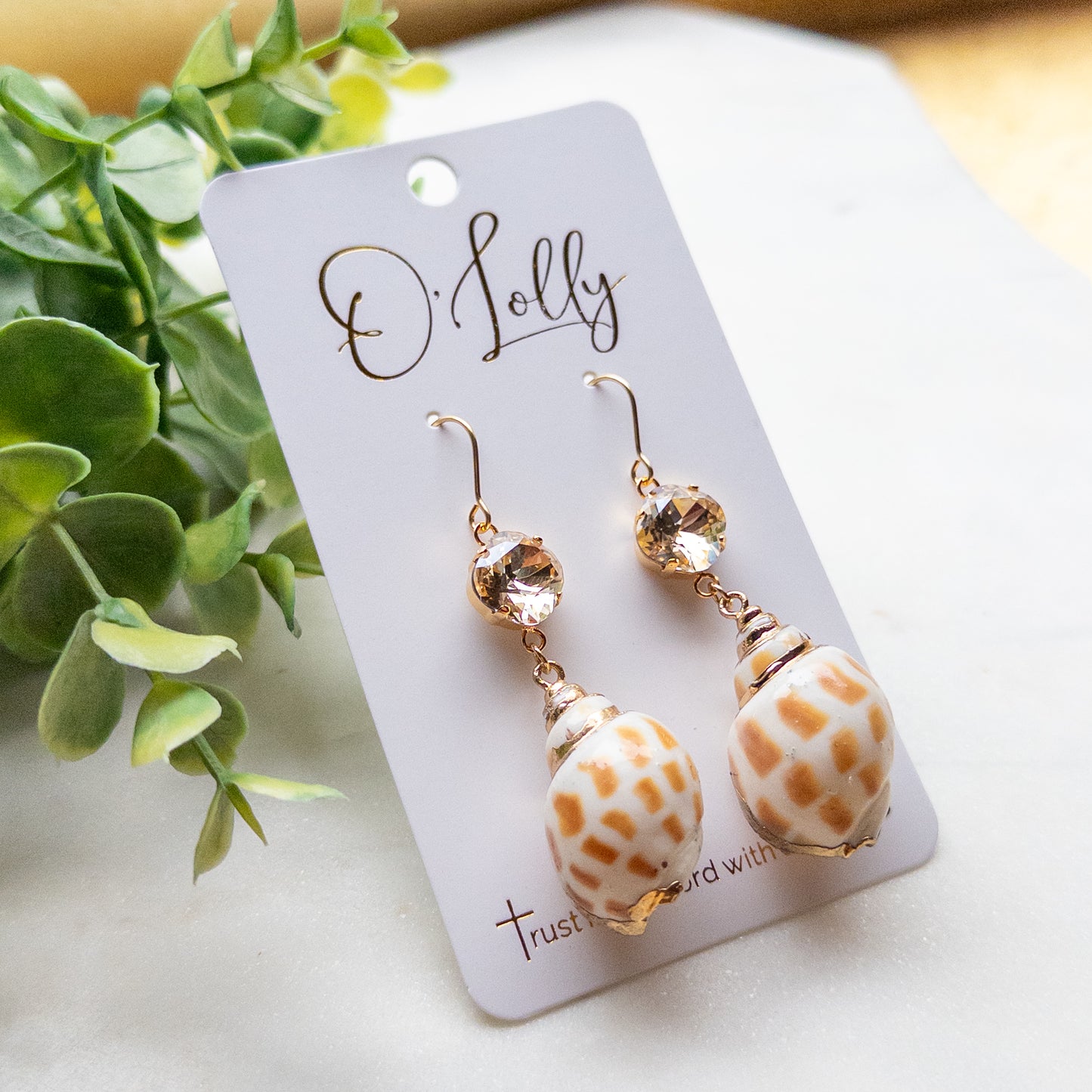 Coastal Shell Drop Earrings