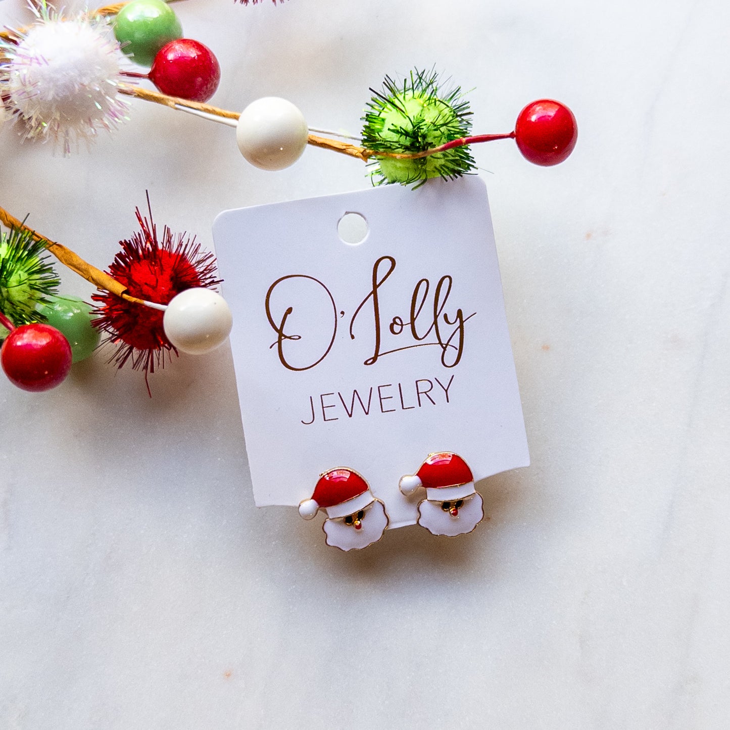 Santa Stud Earrings