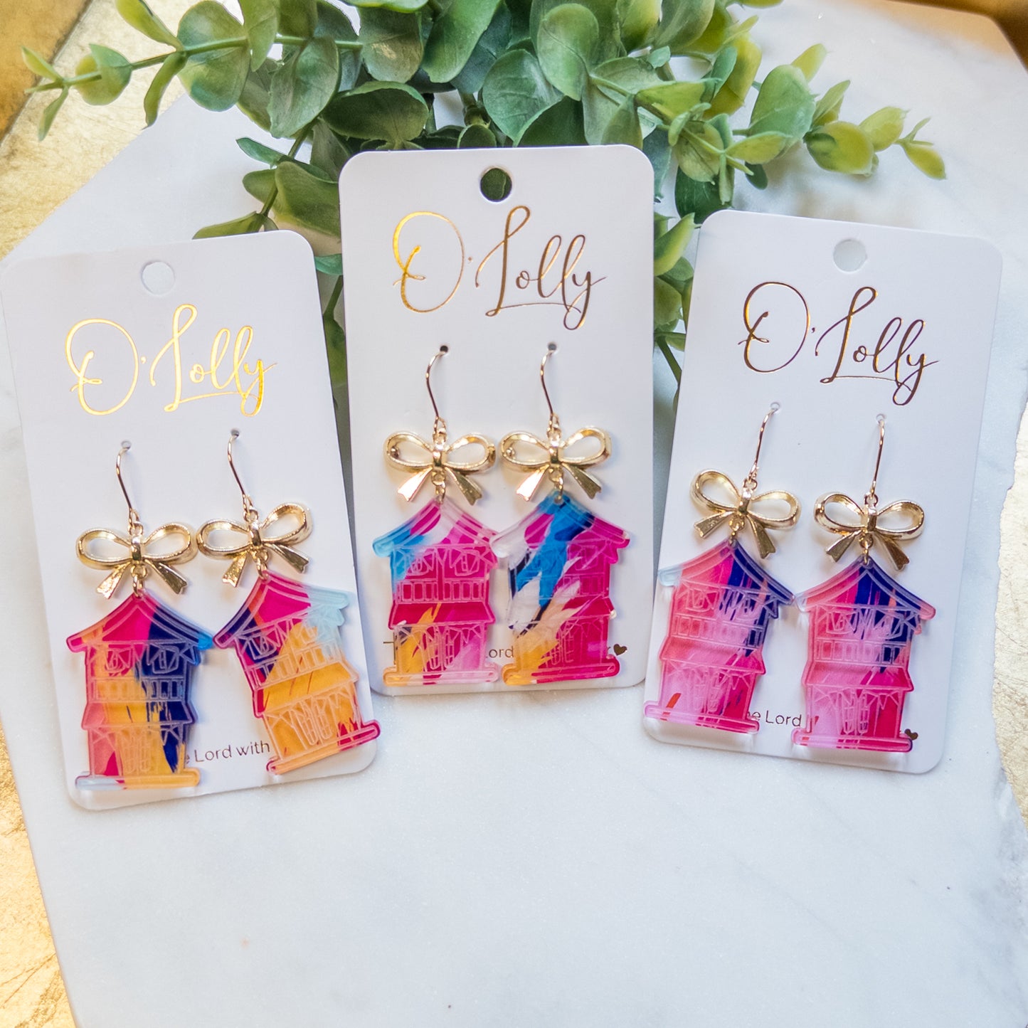 Neshoba Nights Cabin Earrings