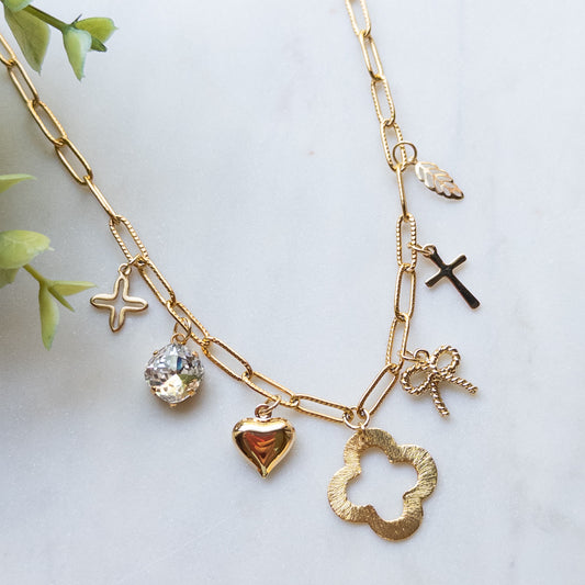 Quatrefoil Charm Necklace
