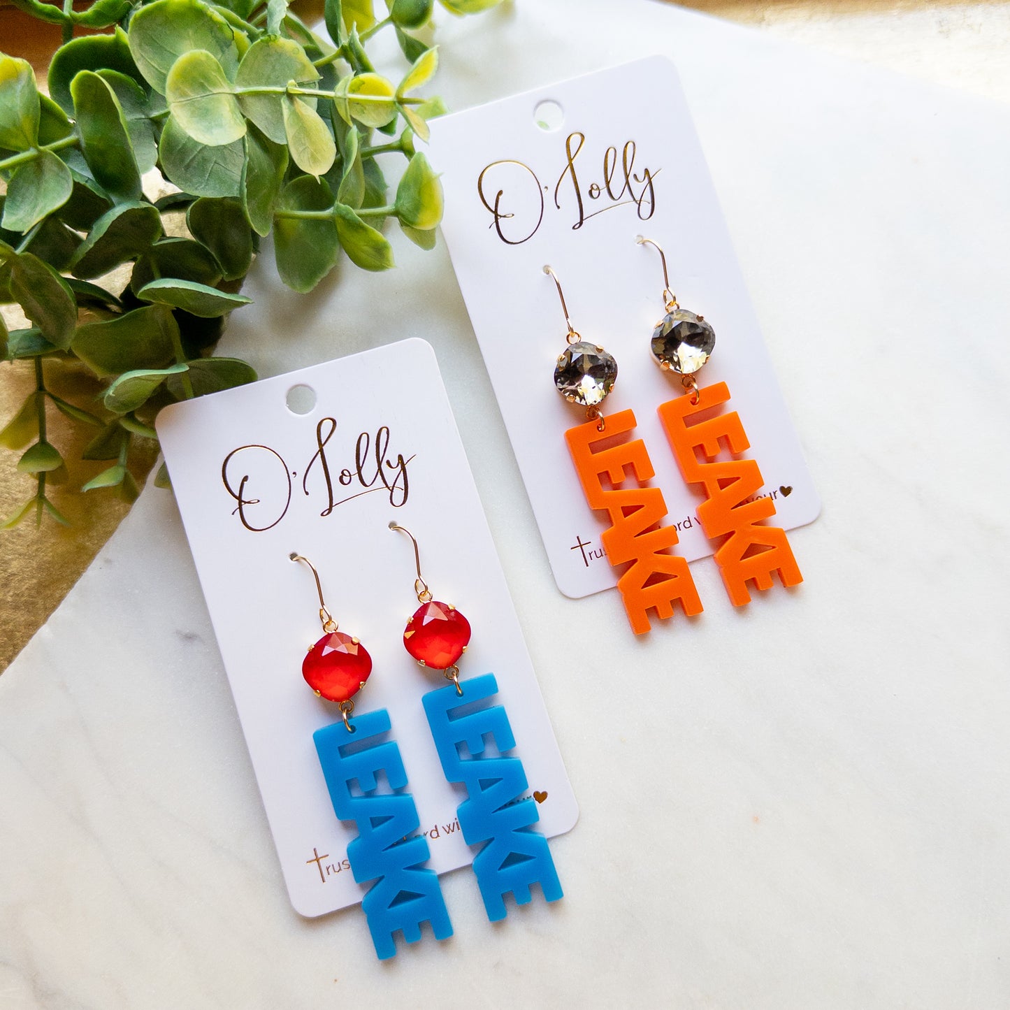 Hometown Game Day Statement Earrings | Leake Academy + Leake County