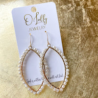 O’Lolly “Ellie” Earrings - Pearl Wrapped Earrings