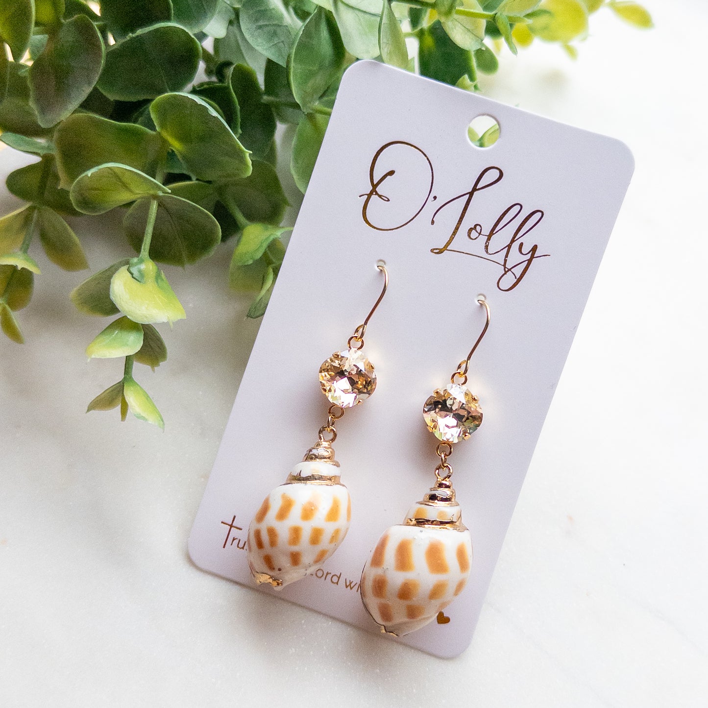 Coastal Shell Drop Earrings