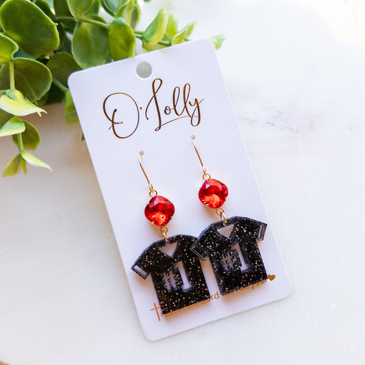 Game Day #2 Jersey Dangle Earrings