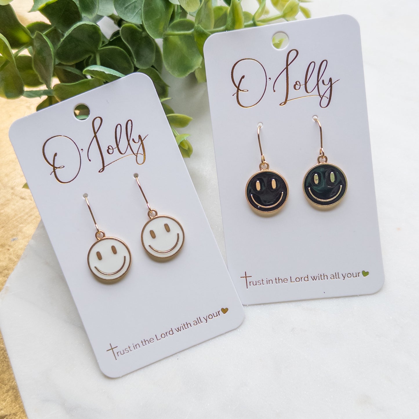 Big Smiley Earrings