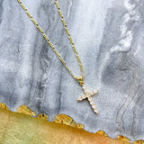 O’Lolly 18k Gold Plated CZ Cross Necklace
