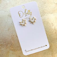 O’Lolly “Heart of Pearls” Studs