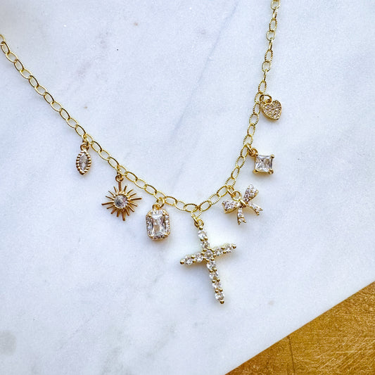 O’Lolly CZ Charm Necklace S9