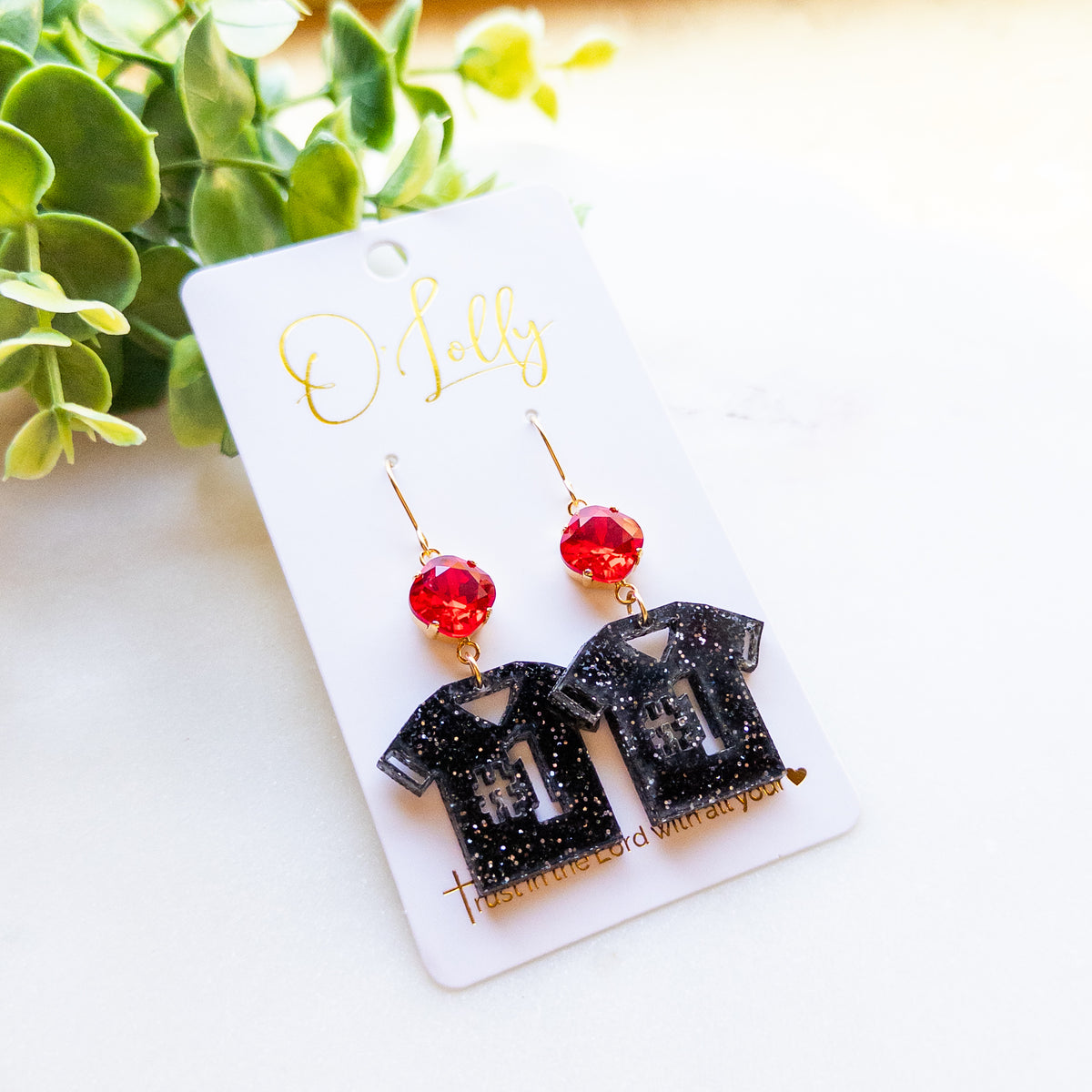 Game Day #2 Jersey Dangle Earrings