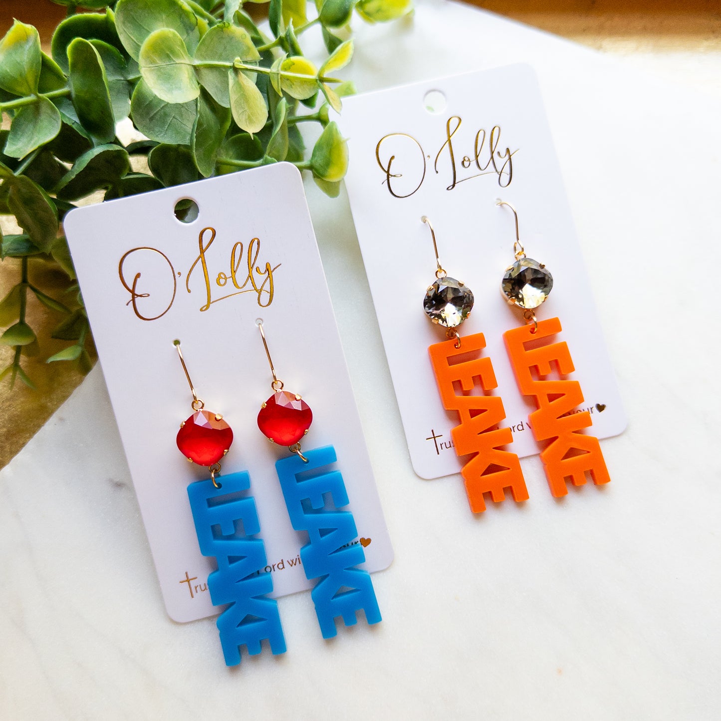 Hometown Game Day Statement Earrings | Leake Academy + Leake County