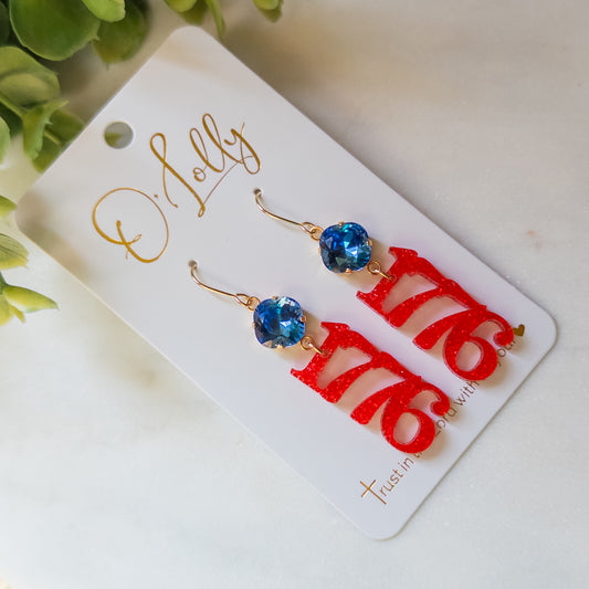 1776 America Celebration Earrings