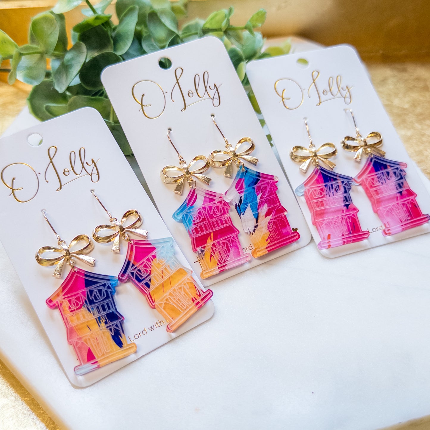 Neshoba Nights Cabin Earrings