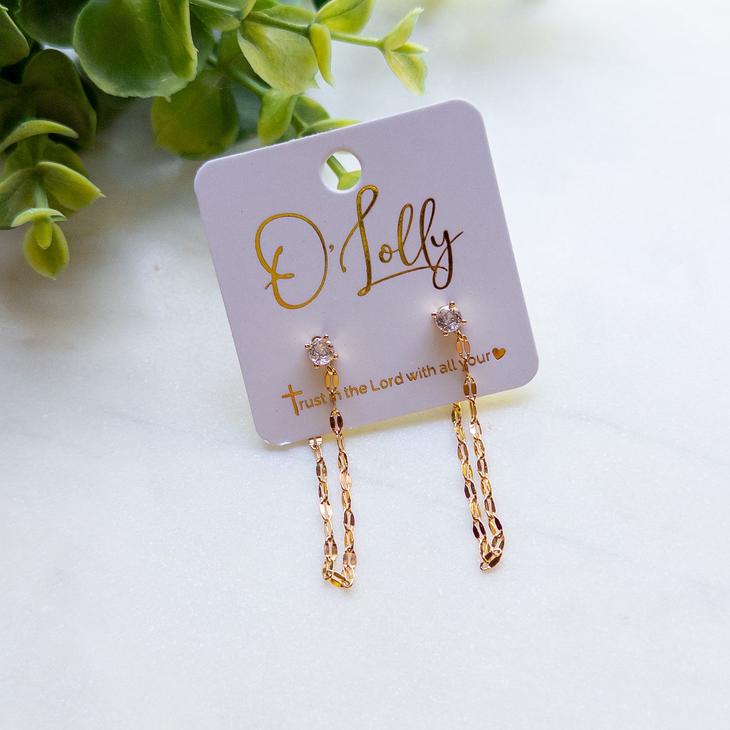 Everlight Gold Chain Earrings
