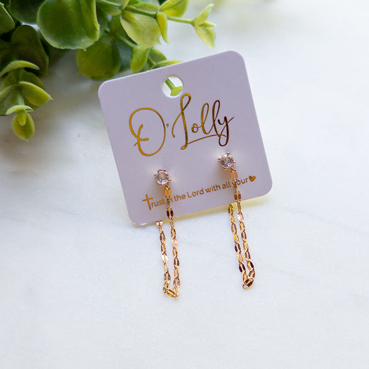 Everlight Gold Chain Earrings