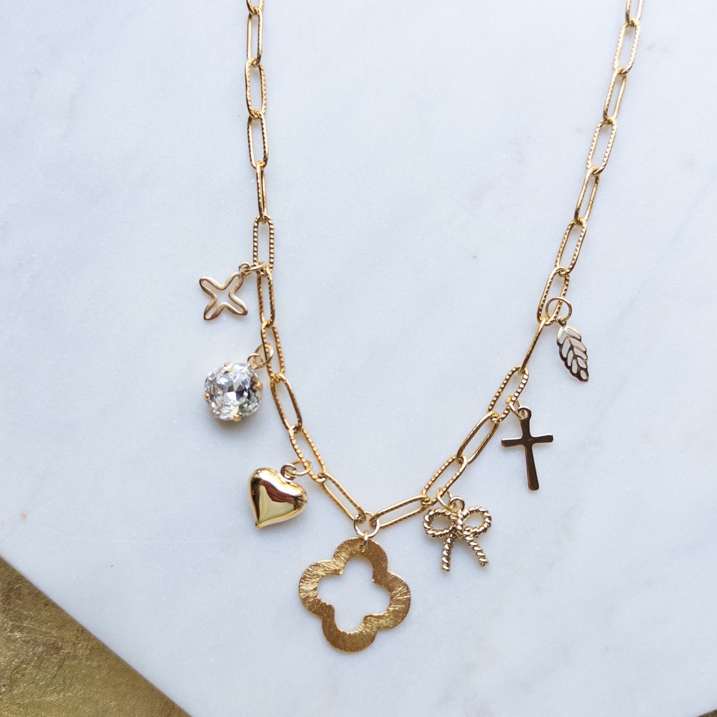 Quatrefoil Charm Necklace