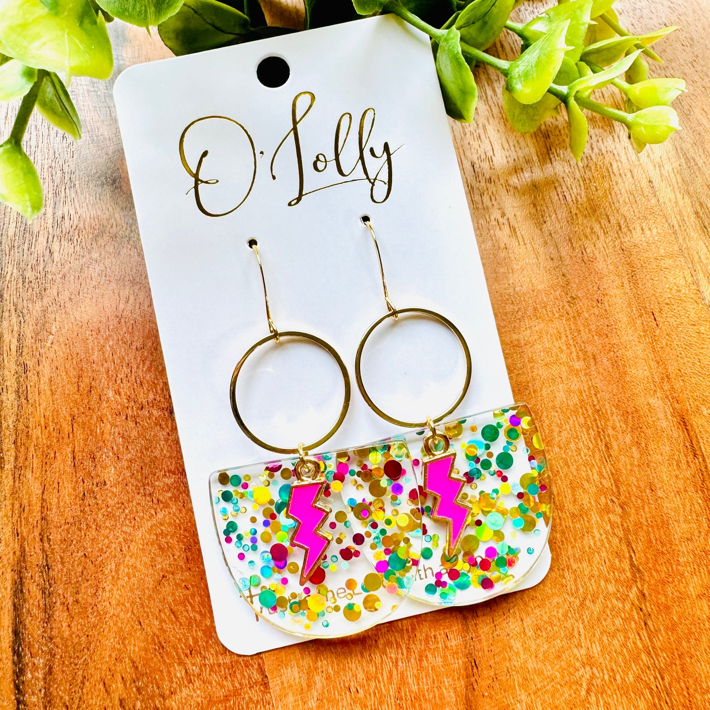 O’Lolly Confetti Bolt Earrings - Limited Qty