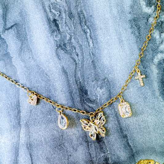 O’Lolly Butterfly Charm Necklace