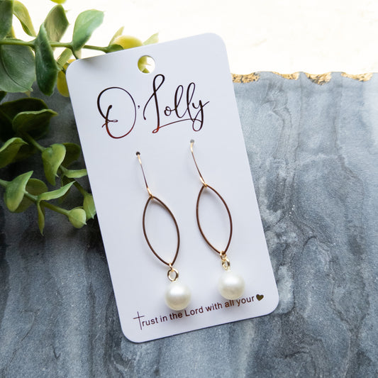 Open Gold Leaf w/Pearl (SALE)
