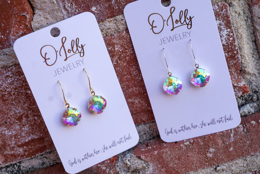 O'Lolly "Roxie" Earrings - AB Stone Dangle